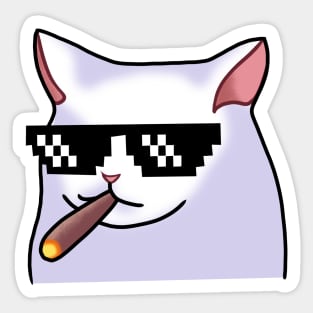 Cat Thug Life Sticker